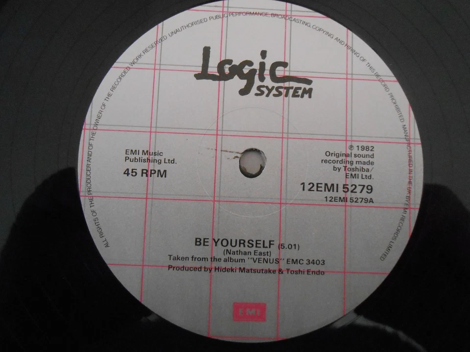 Logic System - "Be Yourself / Domino Dance" - EMI 12" Single - Image 2 of 4