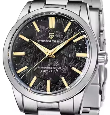 PAGANI Design PD-1734 Quartz Men's Watches 40mm full Stainless Steel Business Waterproof Wrist Watches for Men,silver Black PD1734 / China PAGANI Design PD-1734 Quartz Men's Watches 40mm full Stainless Steel Business Waterproof Wrist Watches for Men,silver Black PD1734 / China