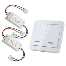 433MHz White Wireless Remote Control Light Switch Controller Accessories