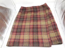 DA9 Vintage Herman Geist Wool Plaid Short Skirt Size 10 Made in Colombia