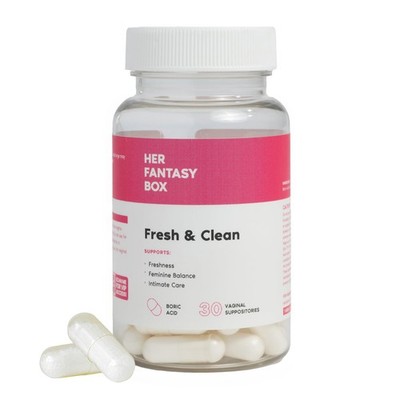 | Fresh & Clean   Boric Acid for pH Balance, Odor Control & Comfort   30 Count