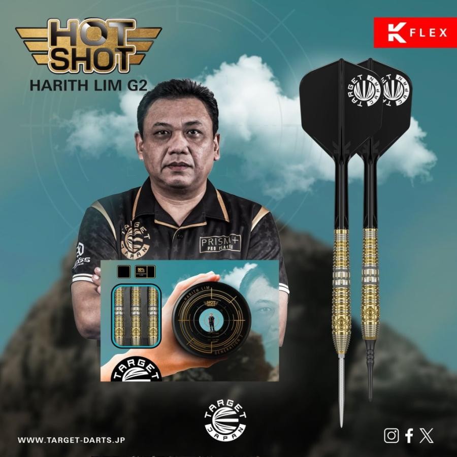 Prime Series Hot Shot G2 90% 2ba Soft Tip Darts Target Tungsten K