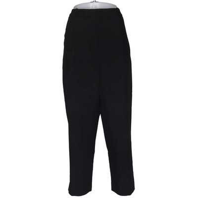H&M, Stoffhose, Größe: 46, Schwarz, Elasthan/Polyester/Viskose, Einfarbig #sR6