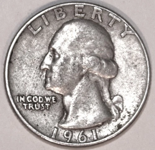 1961-D Washington Quarter - Fine/Very Fine - #2585EA