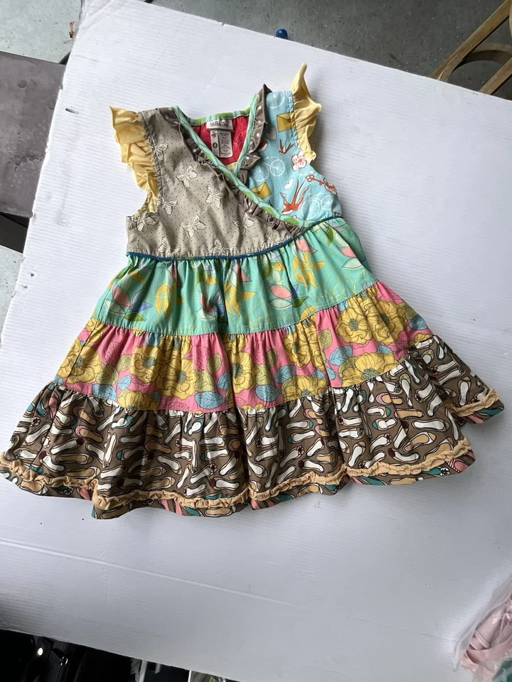 Vestido giratorio Matild Jane para niñas talla 4 Foto 3 de 4