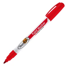 Thornton's Art Supply Oil-Based Paint Marker, Fine Point, Red Ink