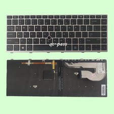 Silver New US Keyboard Backlit for HP EliteBook 840 G5 G6 845 G5 G6 846 G5 G6