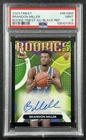 BRANDON MILLER PSA 9 2023-24 TOPPS FINEST ROOKIE AUTO BLACK REFRACTOR RC 14/25