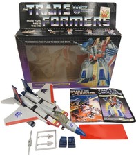 Transformers G1 Decepticon Starscream with Box 1984 Hasbro