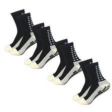 4 Pair Sport Socks Anti Slip W/ Grip Soccer Men Football Basketball Sock Premium