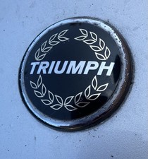 Triumph TR7 ** Enamel Badge ** Laurel Wreath * XKC3902 Nose panel Chrome