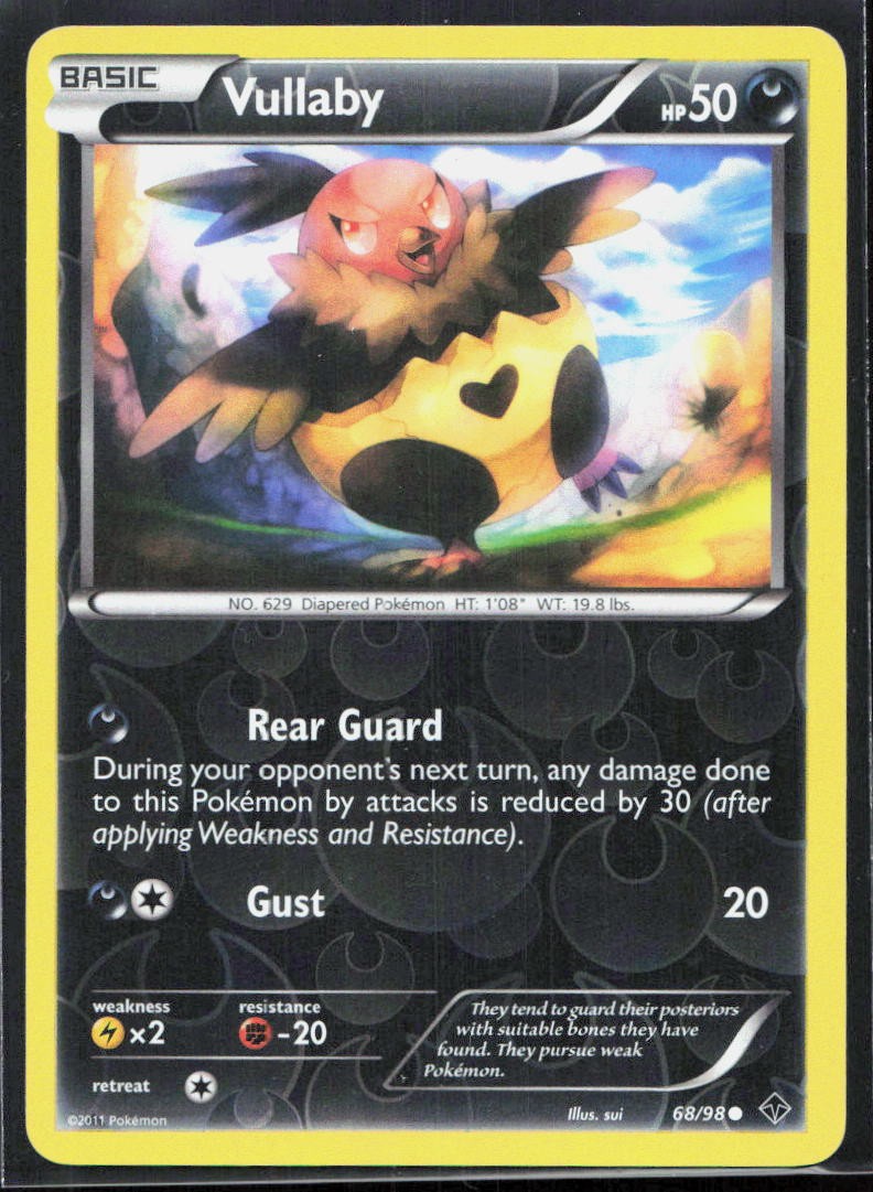 Vullaby 68/98 Common Pokemon Emerging Powers Reverse Holo DMG 2011