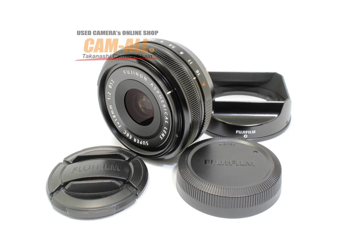 Las mejores ofertas en Cámara focal 18mm Fujifilm XF f/2 Lentes | eBay