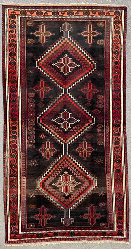 VINTAGE TRIBAL BALOUCHI RUG HAND MADE EASTERN WOOL NOMADIC CARPET 9'3" x 6'
