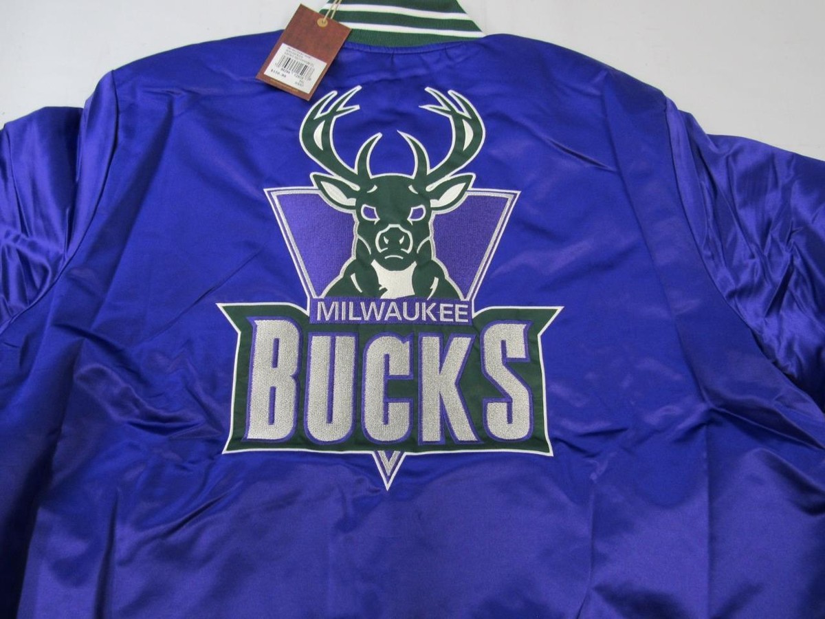 Milwaukee Bucks Mens Sizes 3XL-4XL Mitchell & Ness Heavy Satin