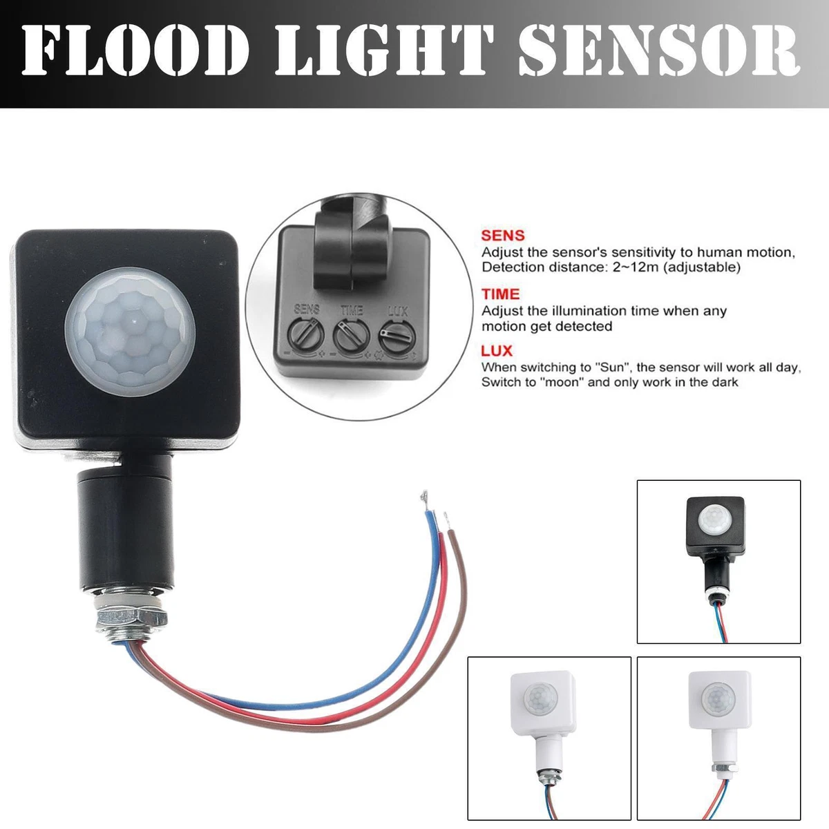 Automatic Infrared PIR Motion Sensor Switch For LED Light Outdoor