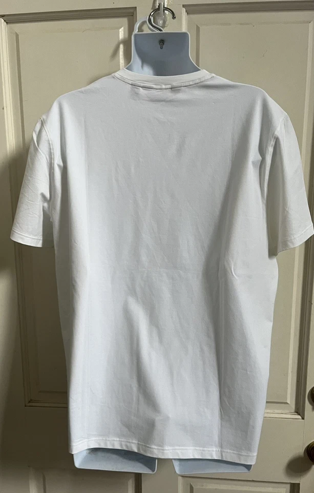 JOSEPH ABBOUD НОВЫЙ! Мужская белая футболка с v-образным вырезом SLIM FIT хлопок короткий рукав XXL - Изображение 4 из 4