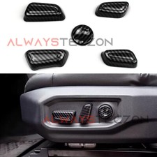 Carbon Seat Adjustment Switch Cover Trim Accessories For Toyota Tundra 2022-2024