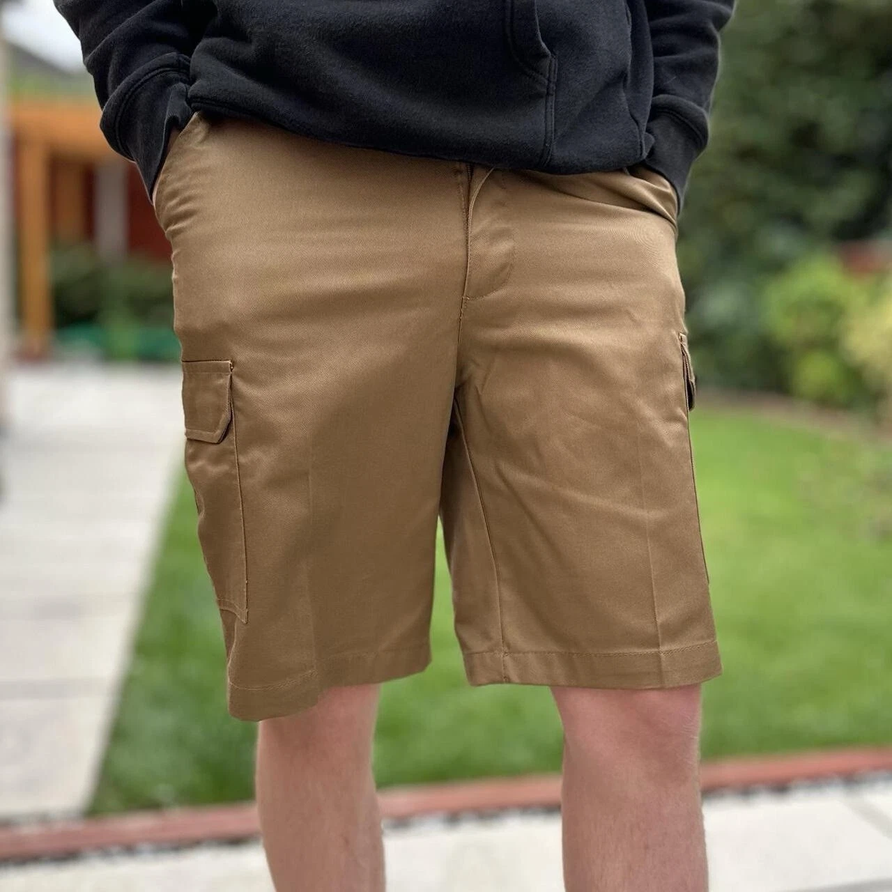 Dickies Brown R/H Cargo Shorts Waist 46" Men's Festival Utility Shorts Workwear