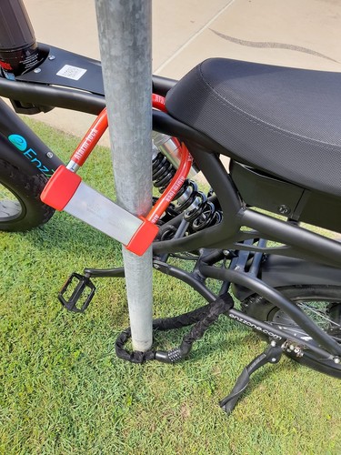 Bike Lock Heavy Duty Anti Theft Alarm Bike U Lock, High Pitched Audible Alarm... - Picture 9 of 9