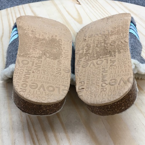 Life is Good Slippers Womens 7 M Mule Clogs Multicolor Comfort Faux Fur Indoor - Picture 9 of 15