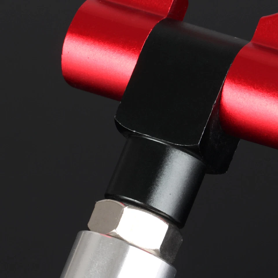 Tornillo plegable rojo CNC JDM gancho de remolque de carreras para Toyota Corolla 2000-2011 Foto 4 de 4