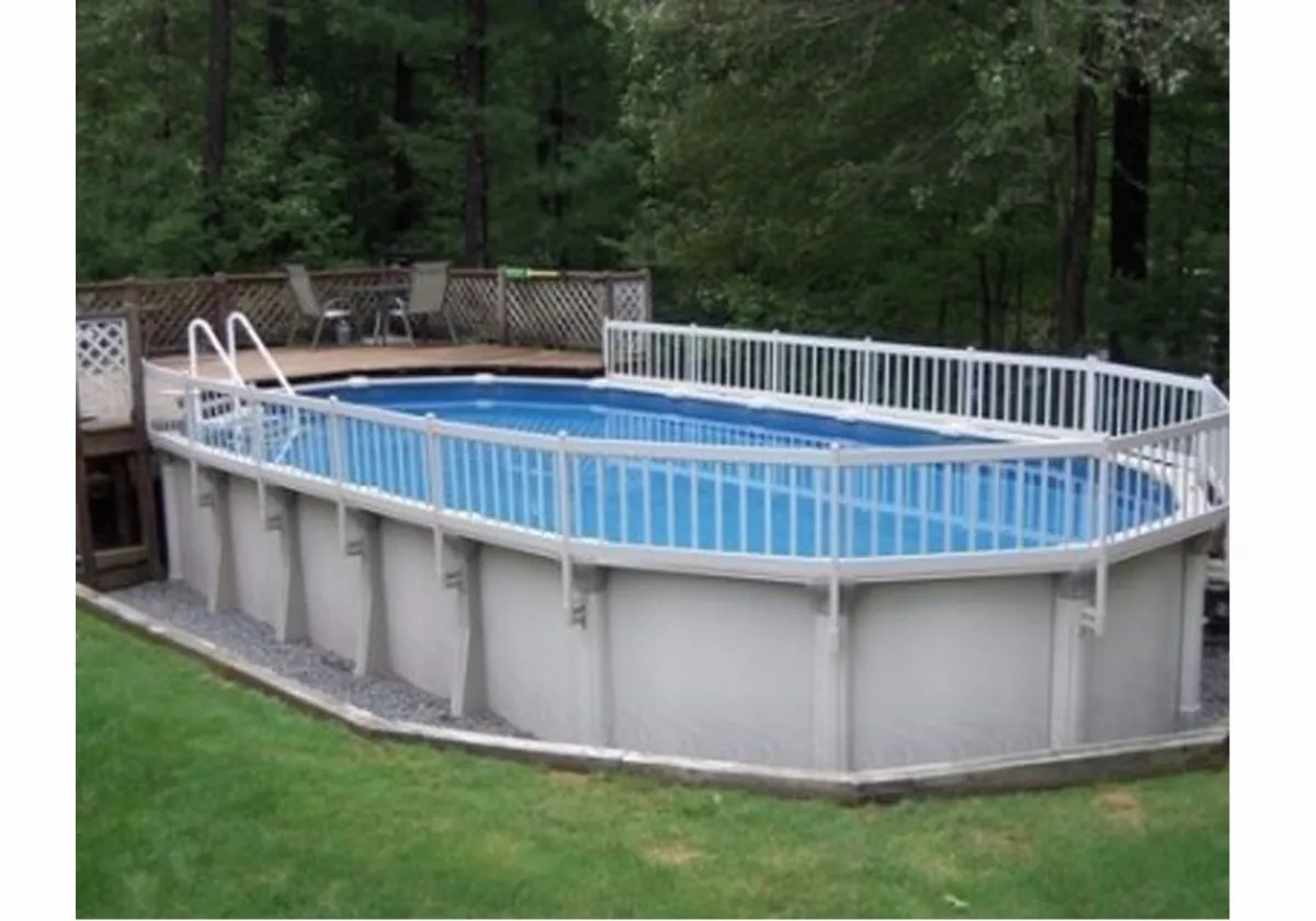 In ground clearance pool safety fence