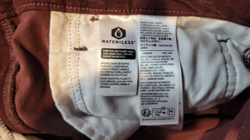 Levi's Damen 724 High Rise Straight Jeans Decadent Chocolate - Cord 30 - Bild 8 von 9