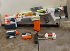 2014 Hasboro Nerf Modulus Gun With Attachments