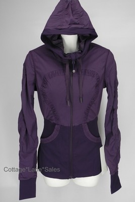 NEW LULULEMON Dance Studio Jacket 2 Deep Zinfandel Purple Reversible 