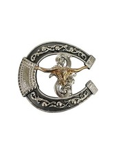 Long Horn Bull Western Belt Buckle Rodeo Texas Cowboy Hebilla Vaquera Toro