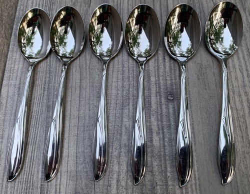 C.G. Stainless Flatware Manhasset 6 Teaspoons Vintage Silverware - Picture 2 of 4