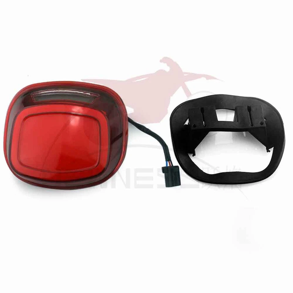 LED Rear Tail Light Brake Lamp For Harley Touring Street Road Glide Road King - Image 4 of 4