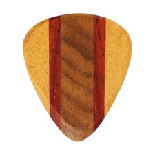 Maple, Padauk,  Teak Wood Guitar Pick - 3.0 mm - 351 Wedge - Handmade Plectrum