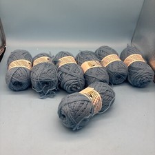 Lot Of 7 Vtg Monsanto Vogart Blue Yarn 2 3/4 Oz / 78 Grams