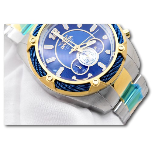 Invicta Bolt Blue Dial Men's 52mm Two-Tone Japan Chrono Watch 31473 - Picture 15 of 16