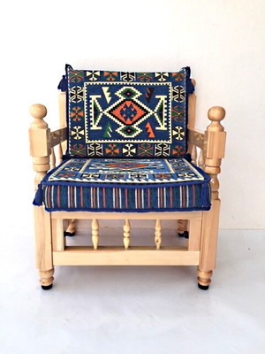 Arabic Majlis Floor Sofa With Wooden Bench Patio Furniture