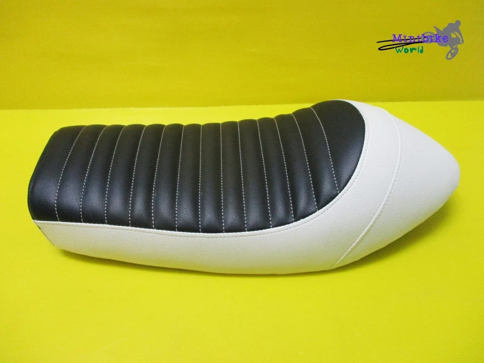 For Yamaha SR400 SR500 Black & White Seat Complete + White Stitch **mi3645** Foto 4 de 4