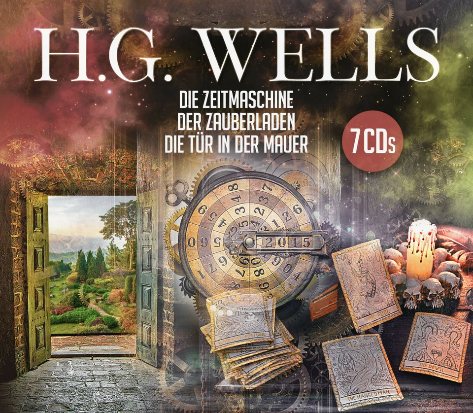 Hörbuch CD H.G. Wells Die Zeitmaschine / Der Zauberladen / Die Tür in der Ma 7CD