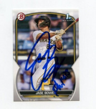 JASE BOWEN SIGNED 2023 BOWMAN BASEBALL CARD AUTO