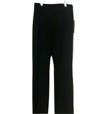 Tahari ASL Womens Danielle Dress Pants Trousers Black Straight Leg Career 2 New