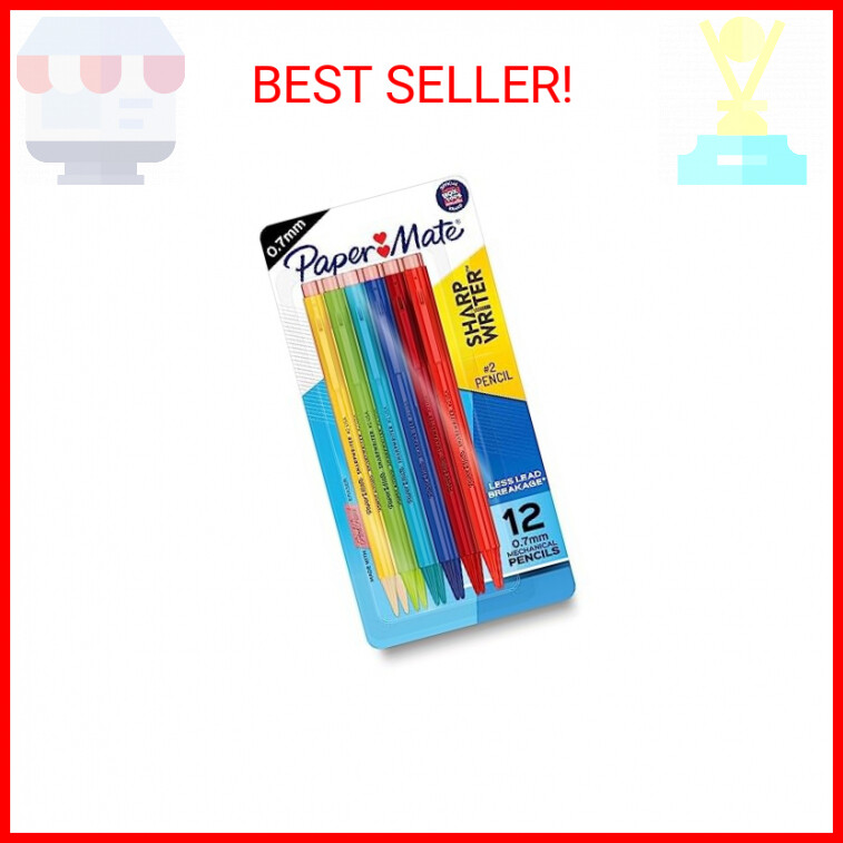Mechanical Pencils 0.7 mm HB Number 2 Pencil Lead, School Office Classroom Suppl-image