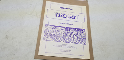 Trojan Romstar capcom 1986 arcade video game Manual #1318 | eBay
