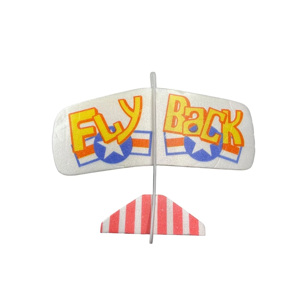 Vintage Fly Back Styrofoam Glider Airplane Tricks Stunts Returns to You - NOS - Image 3 of 4