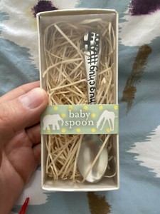 Hand Made "Chug Chug" Collectible Baby FDA Spoon Lead-Free with a silver content