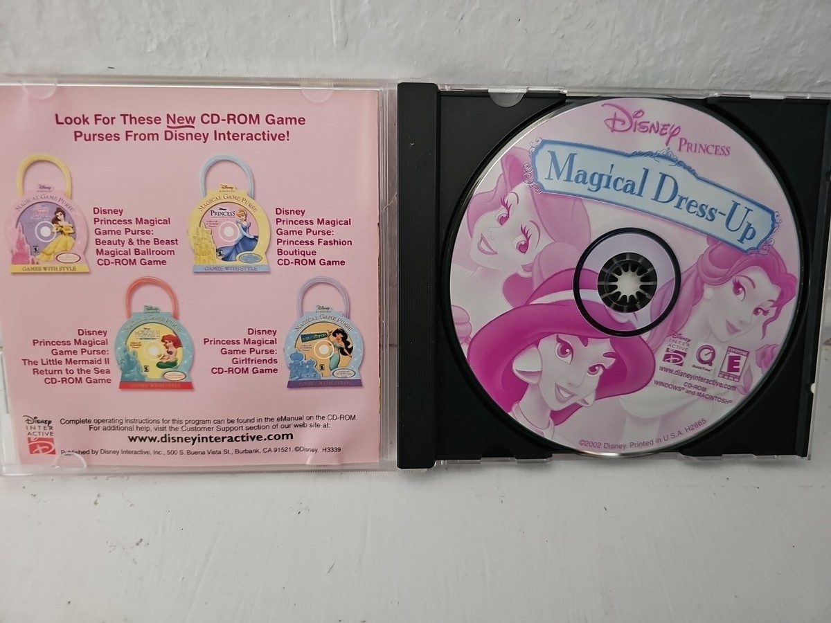 Disney Princess Magical Dress Up (PC, 2003) CD-ROM Ages 5+, COMPLETE | eBay Disney Princess Magical Dress Up (PC, 2003) CD-ROM Ages 5+, COMPLETE | eBay