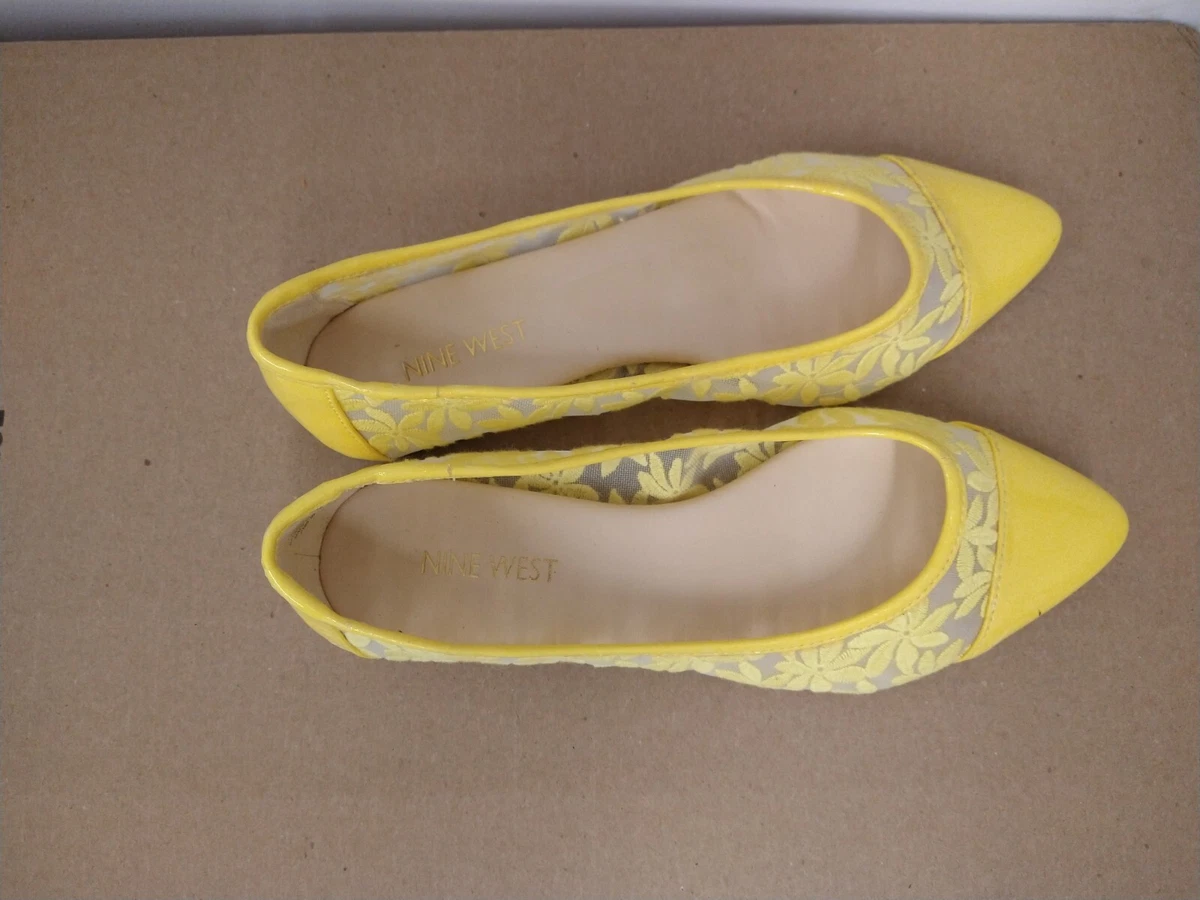 Nine west yellow best sale flats