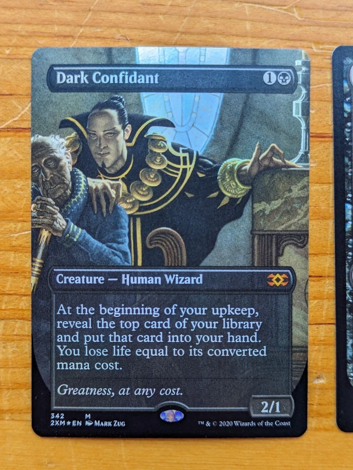 MTG Dark Confidant x4 MM2015, MM2013, Double Masters, 2XM extended art foil, NM - Image 2 of 4