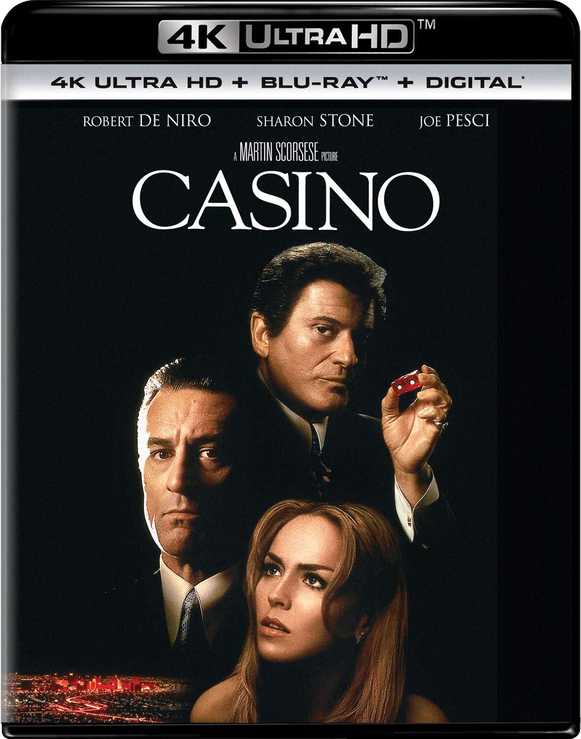 Casino (Blu-ray) Robert De Niro Sharon Stone Joe Pesci James Woods Kevin Pollak