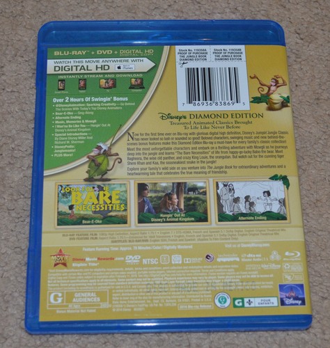 Disney The Jungle Book Diamond Edition Blu-ray und DVD - Bild 3 von 3